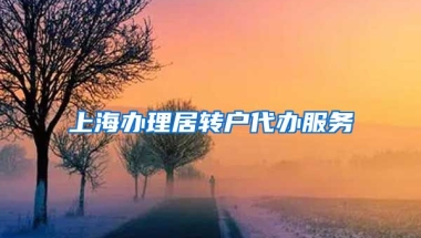 上海办理居转户代办服务