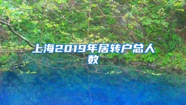 上海2019年居转户总人数