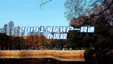 2019上海居转户一网通办流程