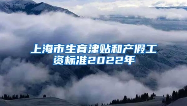 上海市生育津贴和产假工资标准2022年