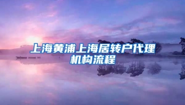 上海黄浦上海居转户代理机构流程