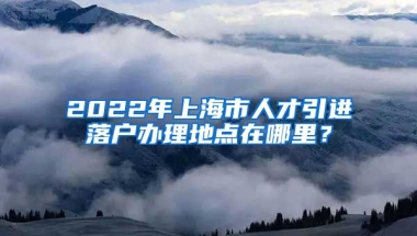 2022年上海市人才引进落户办理地点在哪里？