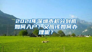 2021年深圳市积分到底如何入户？又应该如何办理呢？