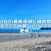 2021最新深圳公租房常见22个问题（21.4.20更新）