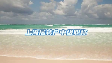 上海居转户中级职称