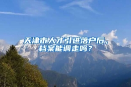 天津市人才引进落户后，档案能调走吗？