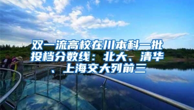 双一流高校在川本科一批投档分数线：北大、清华、上海交大列前三