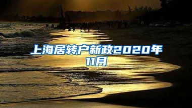 上海居转户新政2020年11月