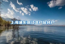 上海浦东张江落户居转户