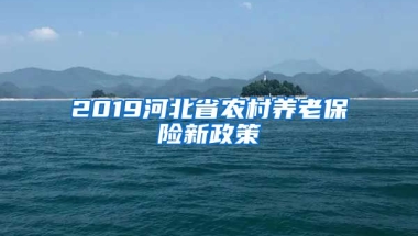 2019河北省农村养老保险新政策