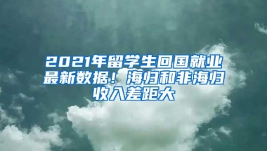 2021年留学生回国就业最新数据！海归和非海归收入差距大