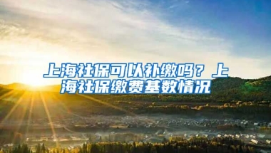 上海社保可以补缴吗？上海社保缴费基数情况