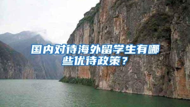 国内对待海外留学生有哪些优待政策？