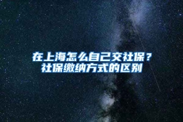 在上海怎么自己交社保？社保缴纳方式的区别