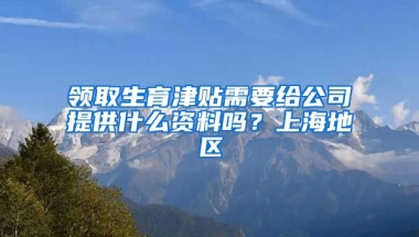 领取生育津贴需要给公司提供什么资料吗？上海地区