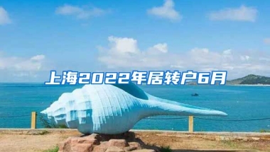 上海2022年居转户6月