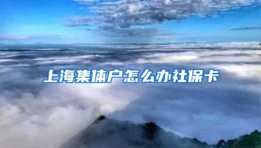 上海集体户怎么办社保卡