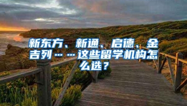 新东方、新通、启德、金吉列……这些留学机构怎么选？