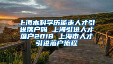 上海本科学历能走人才引进落户吗 上海引进人才落户2018 上海市人才引进落户流程