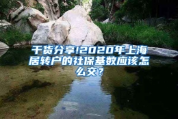 干货分享!2020年上海居转户的社保基数应该怎么交？