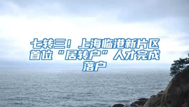 七转三！上海临港新片区首位“居转户”人才完成落户