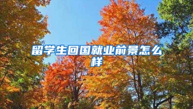 留学生回国就业前景怎么样