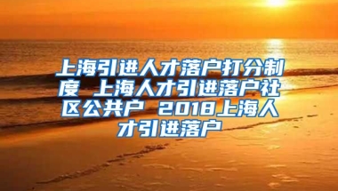 上海引进人才落户打分制度 上海人才引进落户社区公共户 2018上海人才引进落户