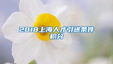 2018上海人才引进条件积分