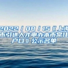 2022／08／15《上海市引进人才申办本市常住户口》公示名单