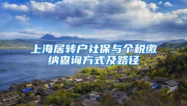 上海居转户社保与个税缴纳查询方式及路径