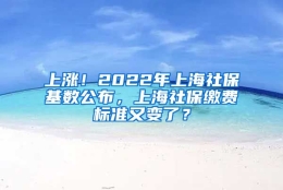 上涨！2022年上海社保基数公布，上海社保缴费标准又变了？