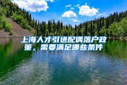 上海人才引进配偶落户政策，需要满足哪些条件