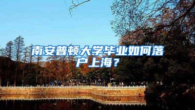 南安普顿大学毕业如何落户上海？