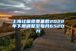 上海社保缴费基数2022年下限调整至每月6520元