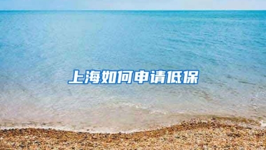 上海如何申请低保