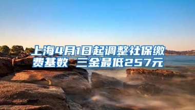 上海4月1日起调整社保缴费基数 三金最低257元