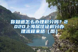 你知道怎么办理积分吗？2020上海居住证积分办理流程来咯（图）