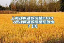 上海社保基数调整2021 7月社保基数调整后多少？(3)