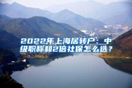 2022年上海居转户：中级职称和2倍社保怎么选？