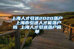 上海人才引进2020落户 上海市引进人才能落户吗 上海人才引进落户简单