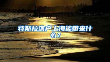 特斯拉落户上海能带来什么？