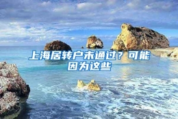 上海居转户未通过？可能因为这些