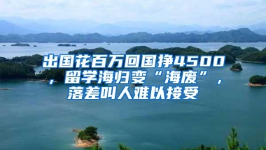 出国花百万回国挣4500，留学海归变“海废”，落差叫人难以接受