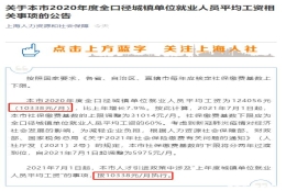 2021年上海市最新社保基数为10338元／月！