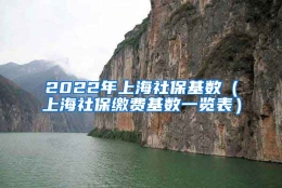 2022年上海社保基数（上海社保缴费基数一览表）