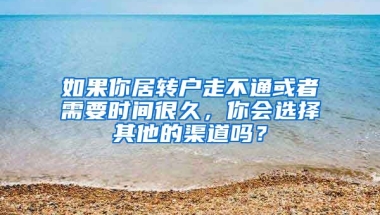 如果你居转户走不通或者需要时间很久，你会选择其他的渠道吗？