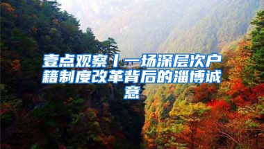 壹点观察丨一场深层次户籍制度改革背后的淄博诚意