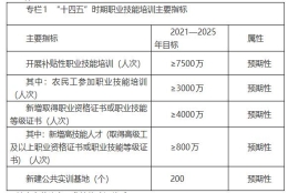 人社部：“十四五”将开展补贴性职业技能培训不低于7500万人次