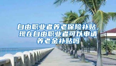 自由职业者养老保险补贴，现在自由职业者可以申请养老金补贴吗