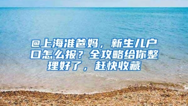 @上海准爸妈，新生儿户口怎么报？全攻略给你整理好了，赶快收藏